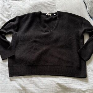 Vince Black V-Neck Sweater